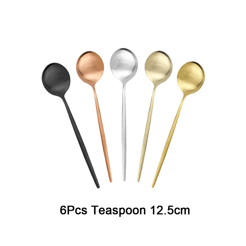 Gold Cutlery Flatware - Mini cucharas para revolver té y