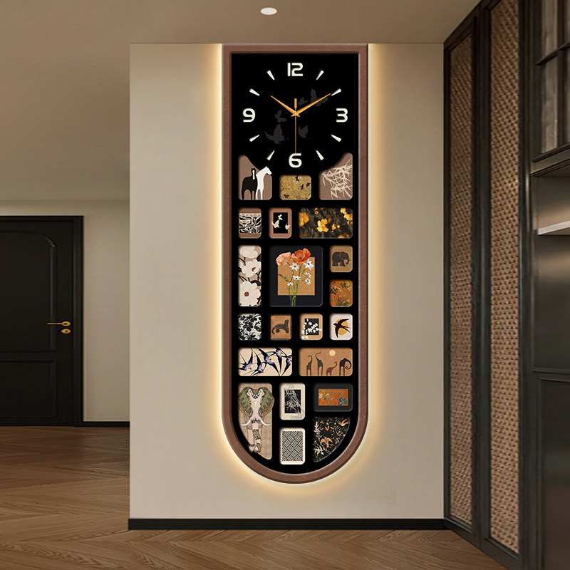 Luxury Lifestyle Aesthetic - Reloj de Pared Vertical de Seguridad,