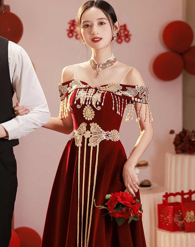 Luxury Lifestyle Dress - Vestido Cheongsam de Novia Estilo Chino