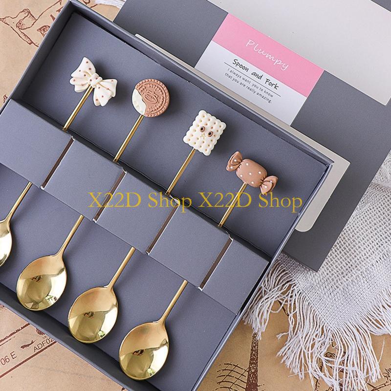 Gold Cutlery Flatware - Cuchara postre antioxidante X22D con capa