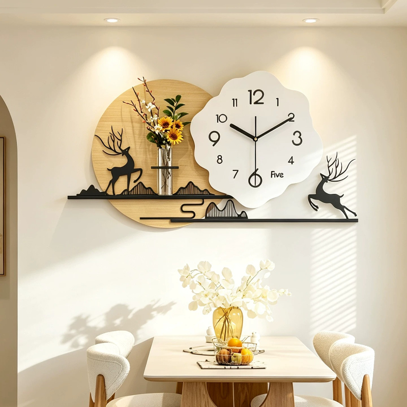 Luxury Lifestyle Aesthetic - Relojes de pared de estilo chino