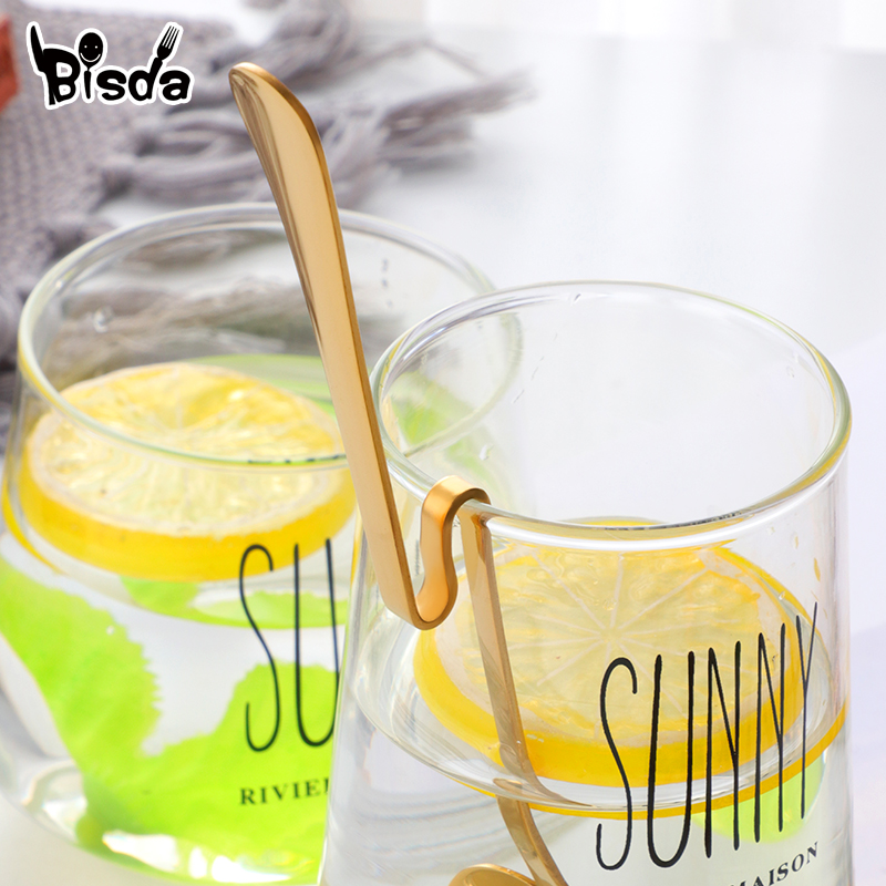 Cuchara de café con forma de c - Gold Cutlery Flatware reseña y precio