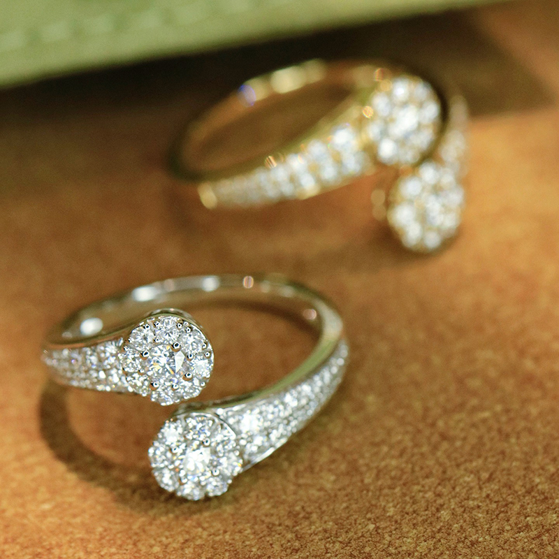 Anillo Abierto de Lujo Aazuo V - Luxury Lifestyle Us reseña y precio