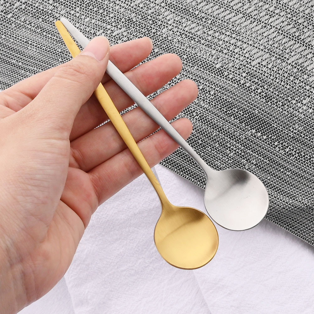 Mini cucharas para revolver té - Gold Cutlery Flatware reseña y precio