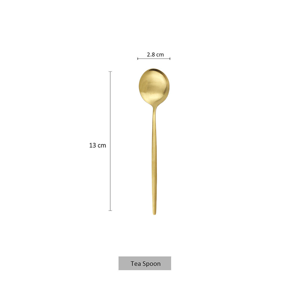 Mini cucharas para revolver té - Gold Cutlery Flatware reseña y precio