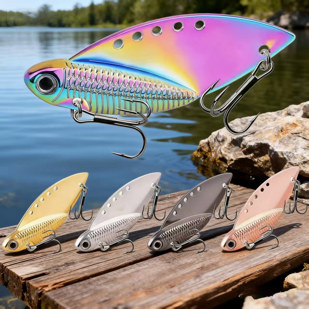 Señuelos de pesca VIB de Metal - Gold Cutlery Flatware reseña y precio