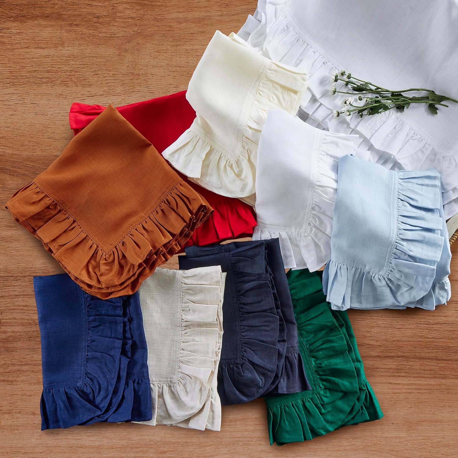 Juego de 4 servilletas de lino - Linen Napkin Set reseña y precio