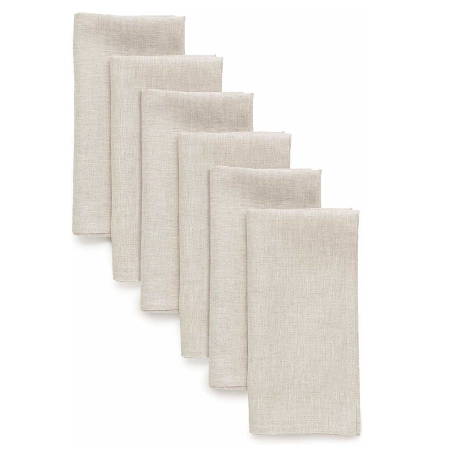 Servilleta de cena de lino 100 - Linen Napkin Set reseña y precio
