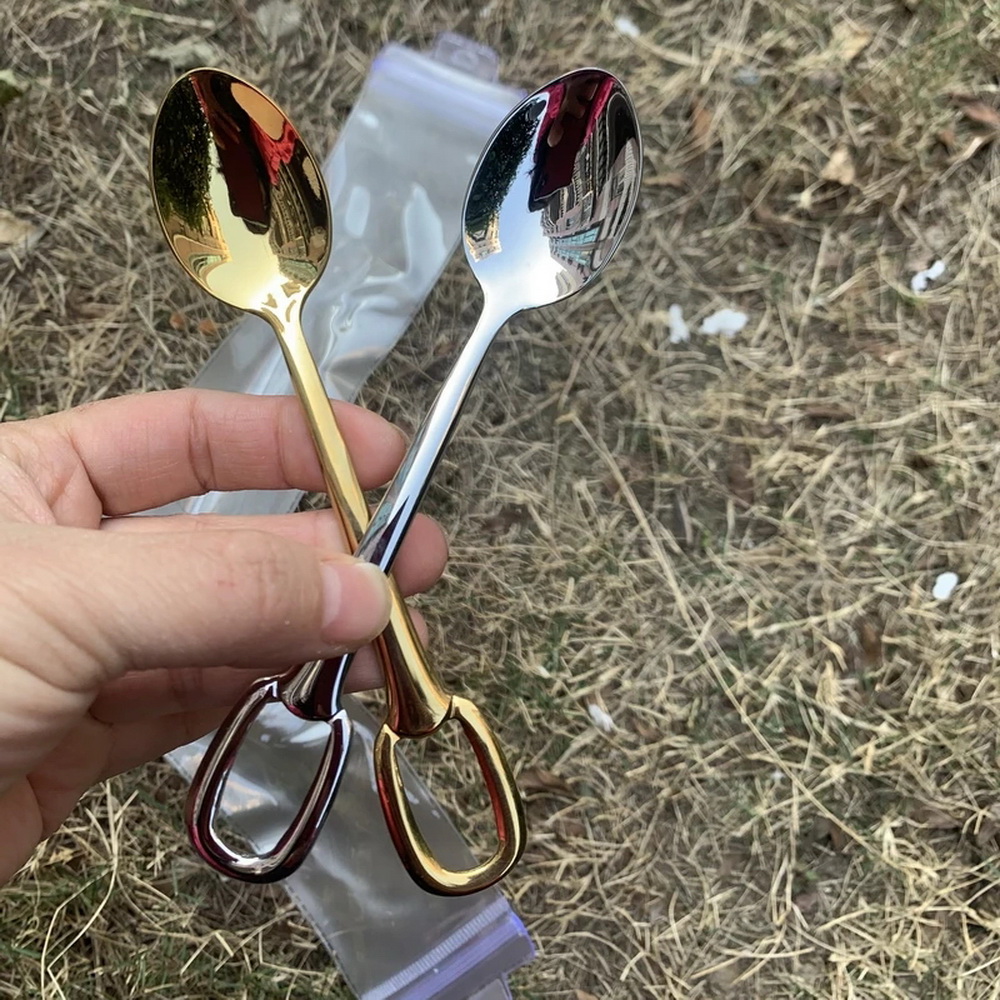Cubiertos de acero inoxidable  - Gold Cutlery Flatware reseña y precio