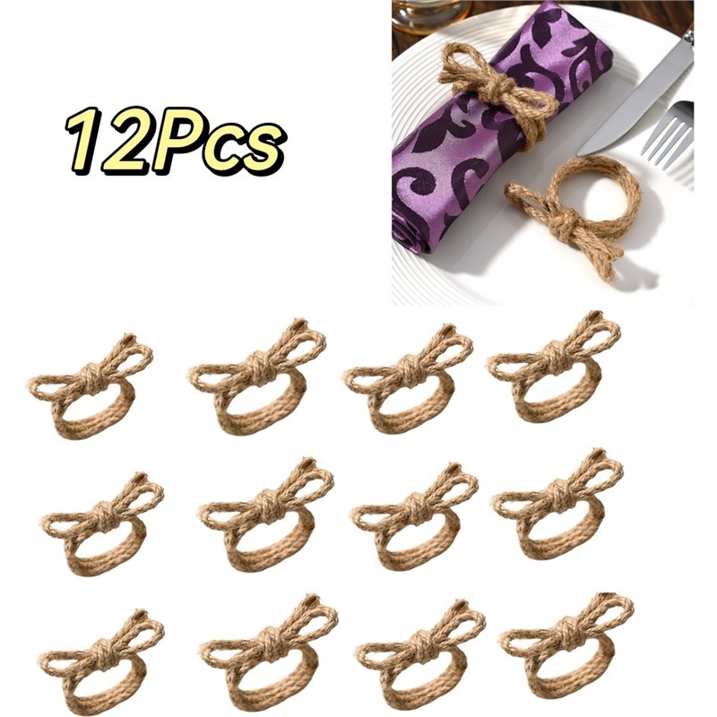 AAAN-Juego de 12 Anillos para  - Linen Napkin Set reseña y precio