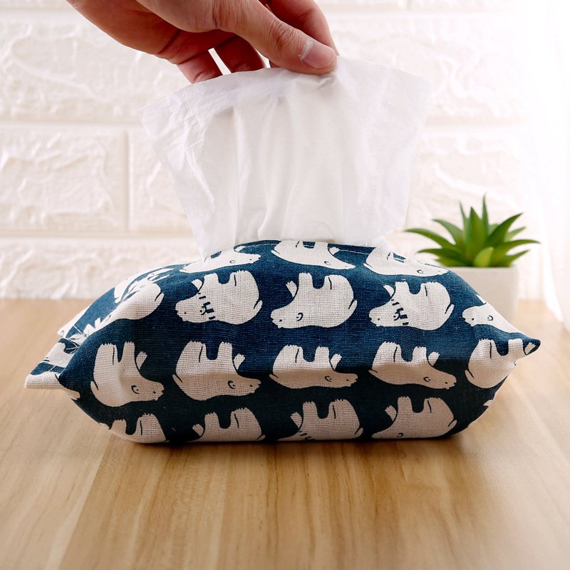 Caja de pañuelos de lino y alg - Linen Napkin Set reseña y precio
