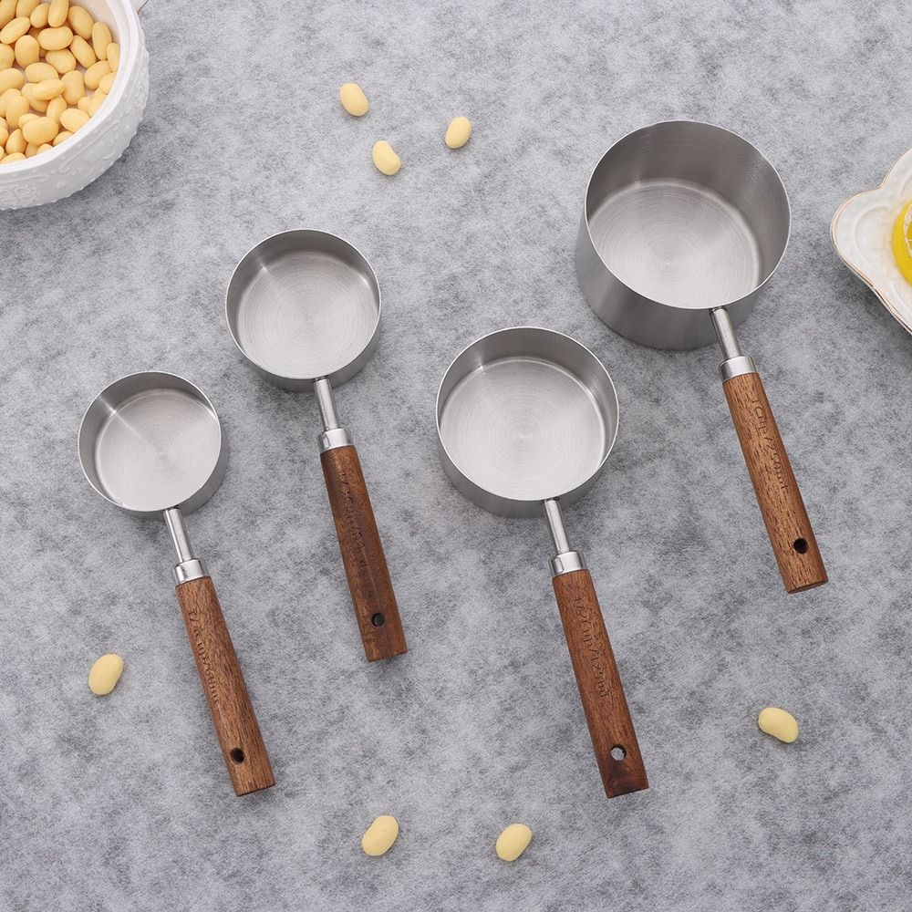 Juego de 4 Tazas y Cucharas Me - Gold Cutlery Flatware reseña y precio