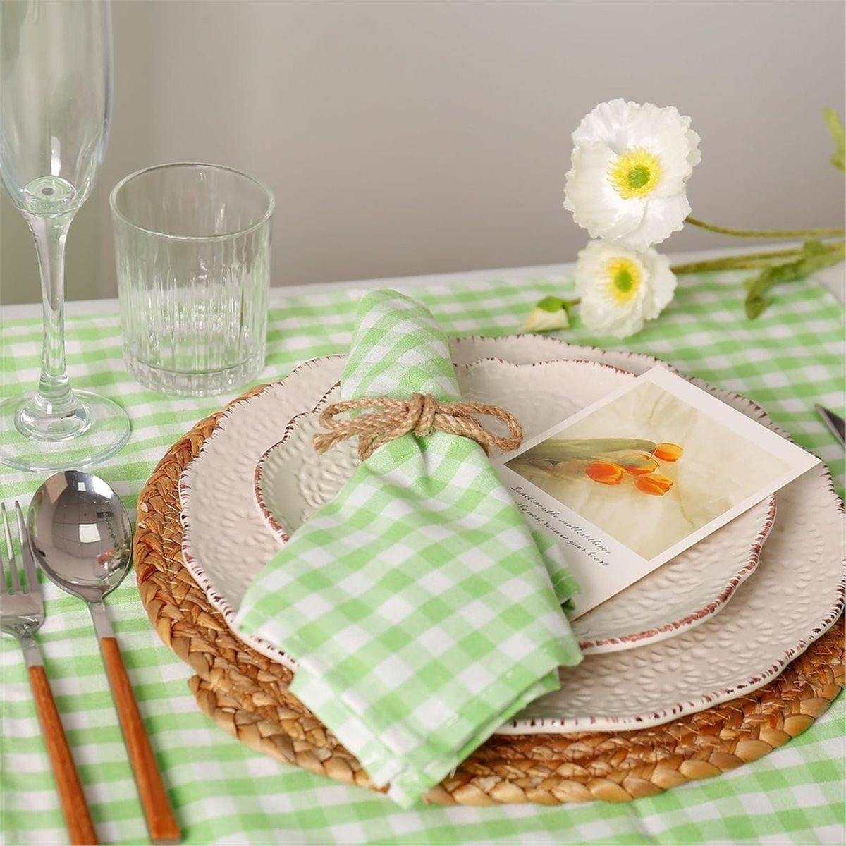 Juego de 12 Anillos para Servi - Linen Napkin Set reseña y precio