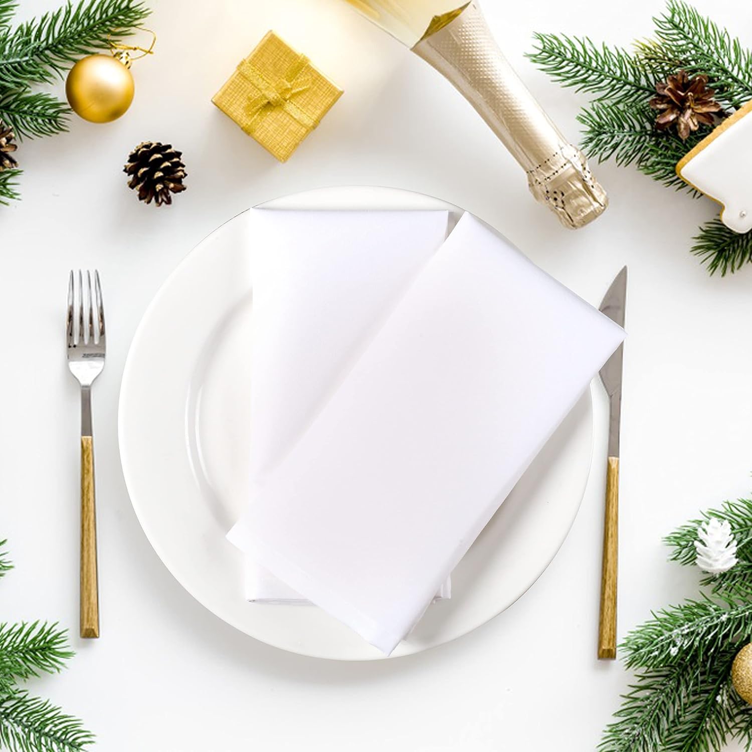 Servilleta de cena 100% algodó - Linen Napkin Set reseña y precio