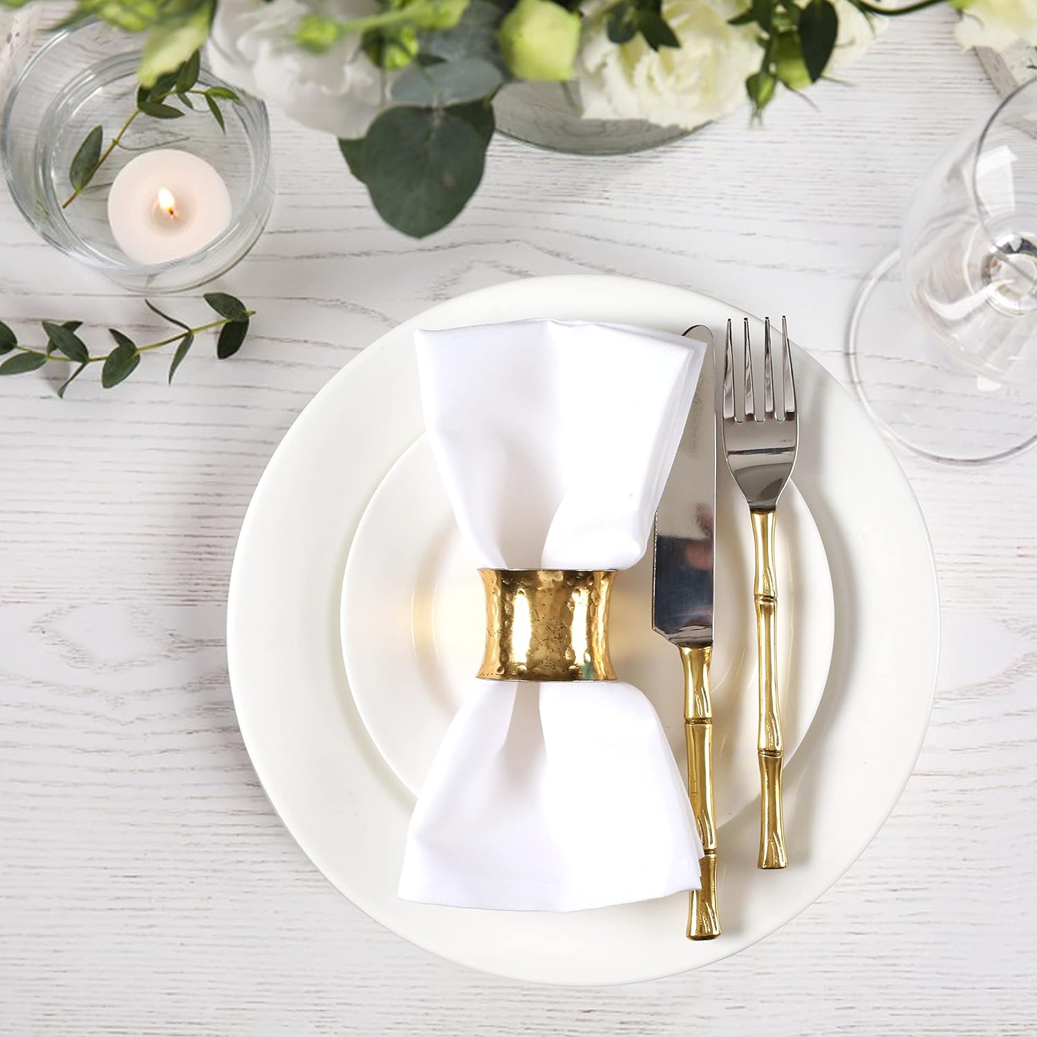 Servilleta de cena 100% algodó - Linen Napkin Set reseña y precio