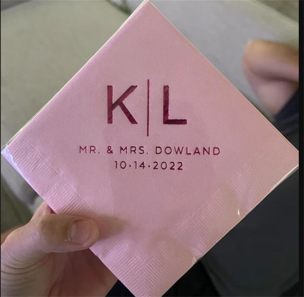 50 Servilletas Personalizadas  - Linen Napkin Set reseña y precio